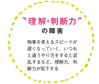 理解・判断力の障害