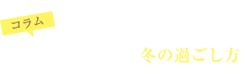 コラム　光の少ない北欧の冬の過ごし方