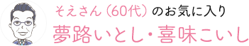そえさん（60代）のお気に入り 夢路いとし・喜味こいし