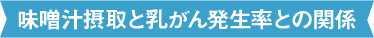 味噌汁摂取と乳がん発生率との関係