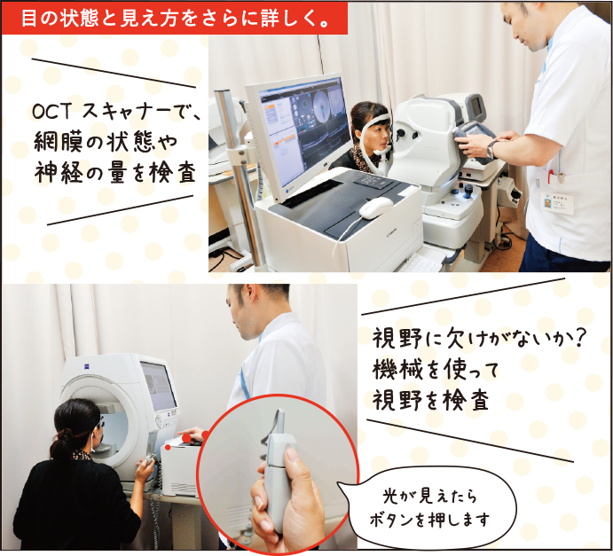 目の状態と見え方をさらに詳しく。