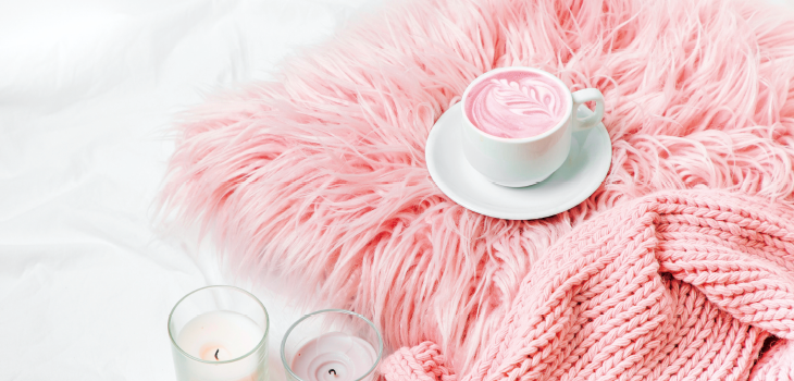 コーヒーカップ、ろうそく