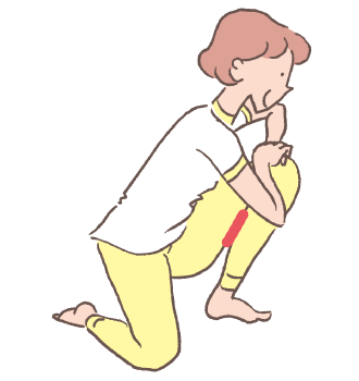 ふくらはぎを伸ばす