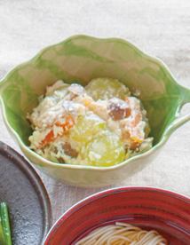 アスパラガスと湯葉のサッと煮