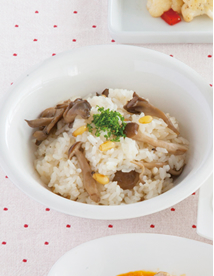 きのこと松の実のご飯
