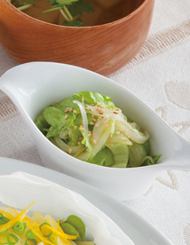 レタスのらっきょうドレッシング