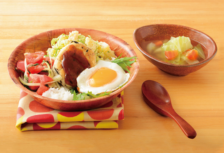 和風ロコモコどんぶり