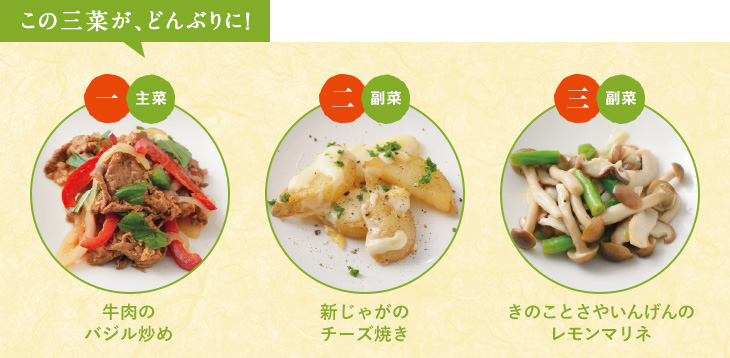 この三菜が、どんぶりに！