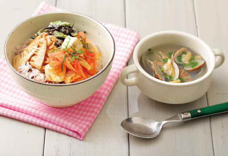 和風ロコモコどんぶり