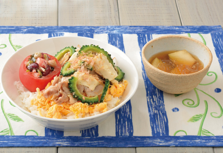 ゴーヤチャンプルーどんぶり