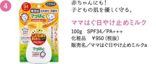 ママはぐ日やけ止めミルク