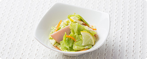 キャベツとハムのレモン麹漬け
