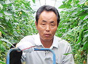 生産者　山中さん（茨城県神栖市）