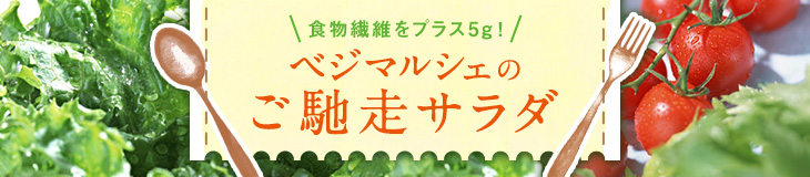食物繊維をプラス5g！ベジマルシェのご馳走サラダ