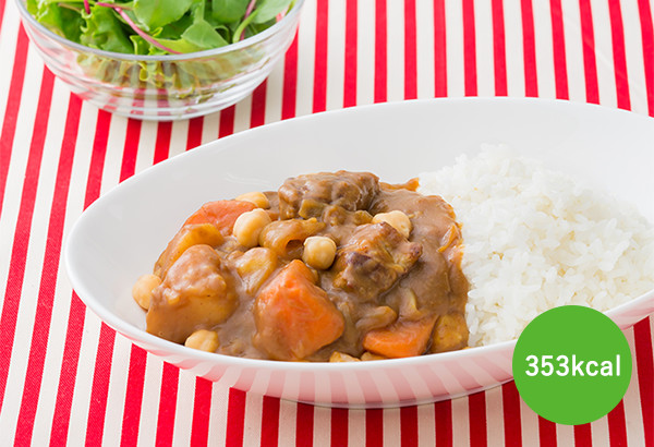 ひよこ豆のビーンズカレー 353kcal