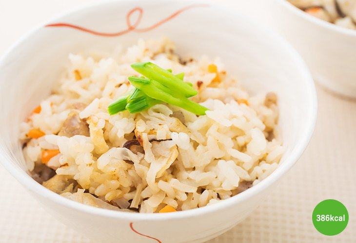 切干大根のお手軽炊き込みご飯 386kcal