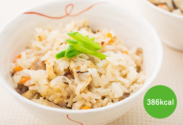 切干大根のお手軽炊き込みご飯 386kcal