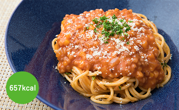高きびのミートソース風スパゲッティ 657kcal