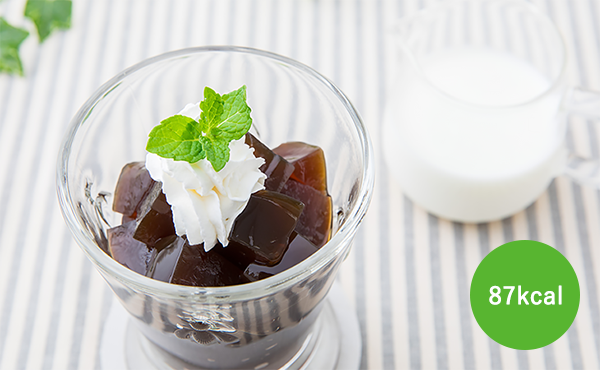 つるんとなめらか！寒天コーヒーゼリー 87kcal