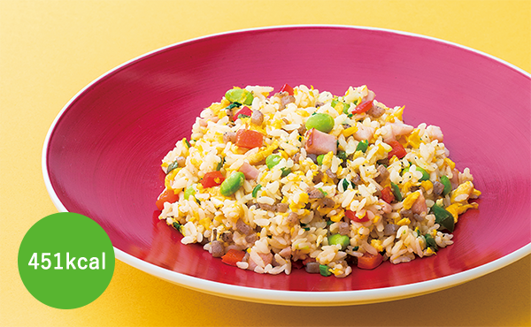 こんにゃく入りチャーハン 451kcal