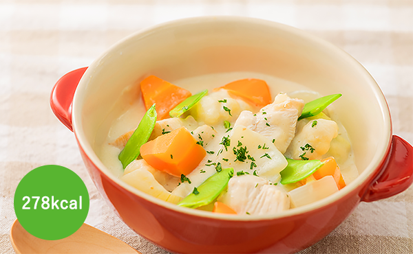 えのきと豆乳のクリームシチュー 278kcal