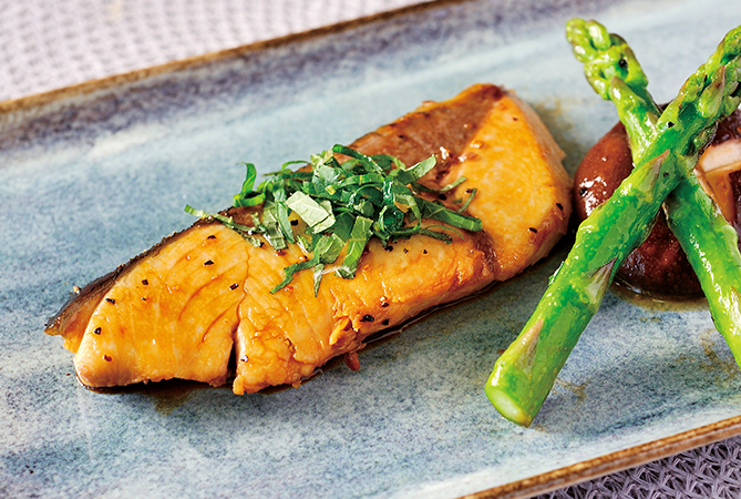 ぶりの照り焼きのアレンジ、ぶりのバター醤油焼き。