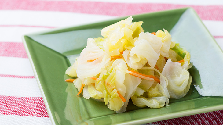 ざく切りキャベツの甘酢づけ