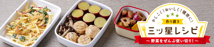 かしこく!おいしく!健康に!作り置き三ッ星レシピ 野菜ぜんぶ使い切り!