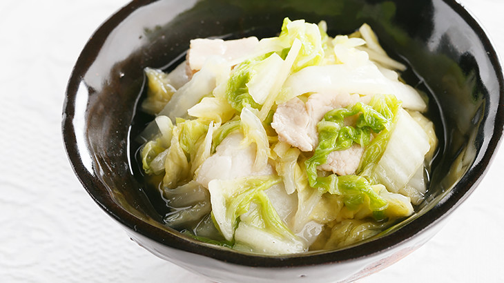 白菜と豚肉の煮びたし