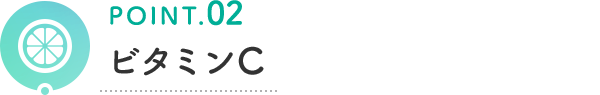 POINT.02 ビタミンC