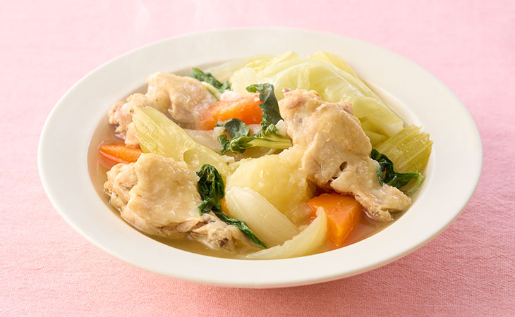 鶏手羽と春野菜のポトフ