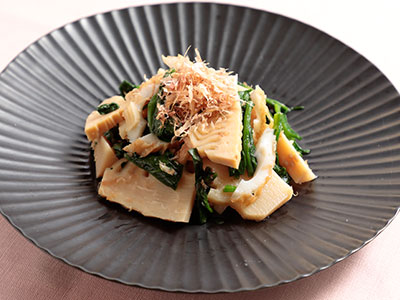 筍と青菜の和えもの