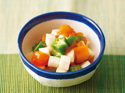 焼きすいかのカプレーゼ風