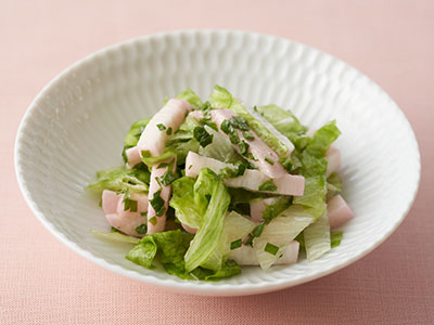 長芋とレタスのサラダ