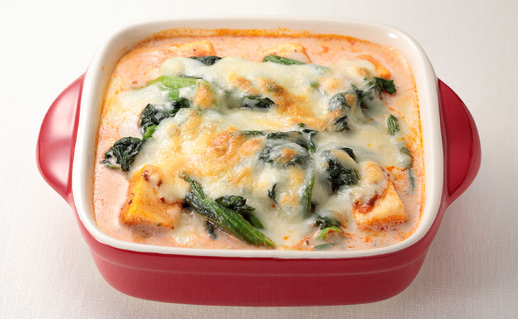 高野豆腐のミートグラタン