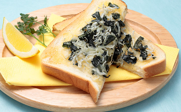 しらす海苔トースト