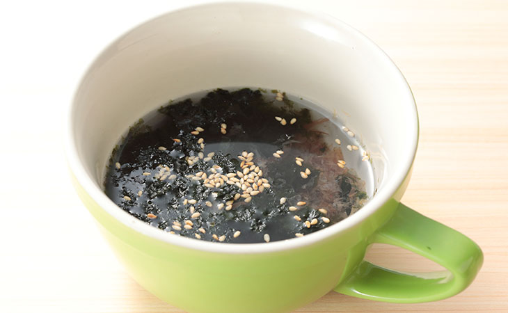 出汁いらず海苔スープ