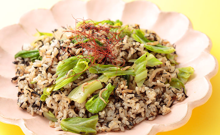 ひじきとしらすの和風チャーハン