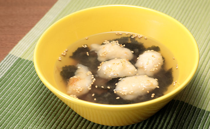 すいとん海苔スープ