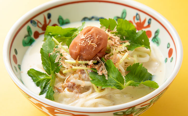 梅豆乳冷やし麺